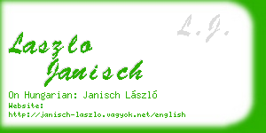 laszlo janisch business card